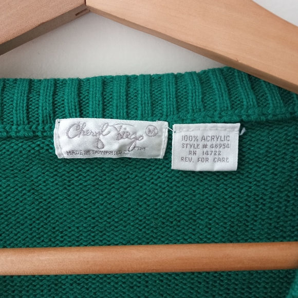 💚 Cheryl Tiegs | Women's Sweater Vest | Emerald Green | Size M - Picture 4 of 4